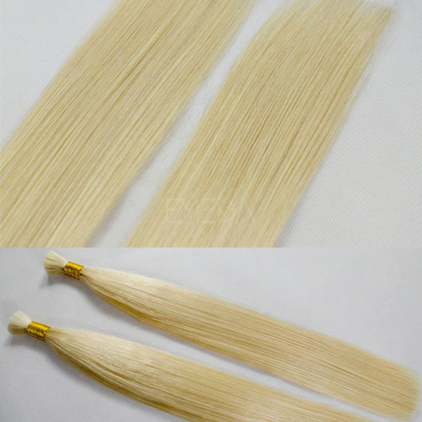 100% loose human hair bulk extension blonde straight bulk hair CX027